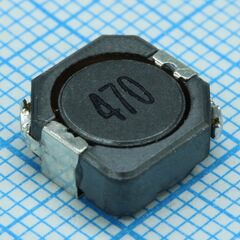 SDRH104-470N-1.95A, силовая smd индуктивность экранированная 47мкгн ±30% 1.95a 128мом