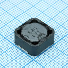 CDRH125NP-560MC, силовая smd индуктивность 56мкгн ±20% 1.7a 0.11ом c магнитным экраном