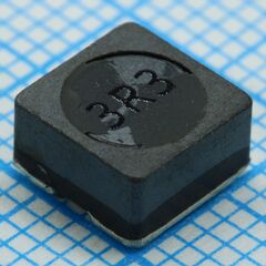 SRR6038-3R3Y, катушка индуктивности силовая проволочная экранированная 3.3мкгн ±30% 10кгц 9.8q-фактор феррит 3.5a 20мом по постоянному току лента на катушке