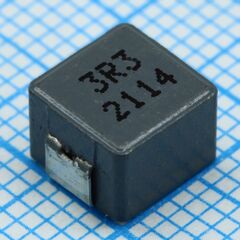 SRP7050TA-3R3M, индуктивность smd силовая экранированная проволочная 3.3мкгн ±20% 100кгц 15q-фактор карбонил 8a
