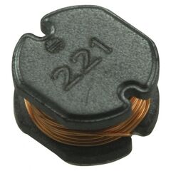 SDR0503-221KL, чип-индуктивность силовая проволочная 220мкгн ±10% 1кгц 35q-фактор феррит 0.25a 2.5ом автомобильного применения лента на катушке