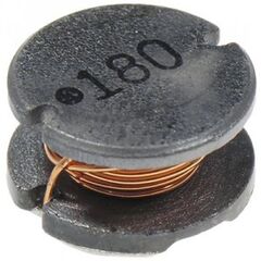 SDR1006-180ML, чип-индуктивность силовая проволочная 18мкгн ±20% 1кгц 30q-фактор феррит 2.15a 90мом лента на катушке