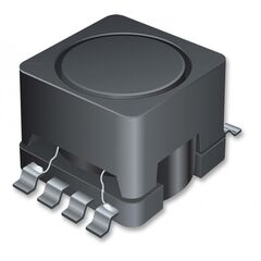 SRR0906-103YL, катушка индуктивности силовая проволочная экранированная 10мкгн ±15% 1кгц 100q-фактор феррит 70ма 38ом по постоянному току лента на катушке