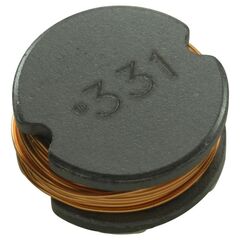 SDR1307-331KL, чип-индуктивность силовая проволочная 330мкгн ±10% 100кгц 15q-фактор феррит 1.1a 520мом лента на катушке