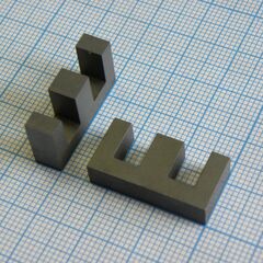 М2500НМС1-11 Ш6x6 заз 0,16 (+-0.05), сердечник ферритовый ш-образный с зазором 0.16мм