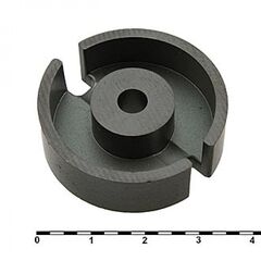 P36 PC40, сердечник чашечный d=36mm, h=22mm, мат-л pc40