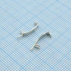 RM6 clip, скоба для сердечника rm6 10.9x2.6 мм с хвостиком комплект 2шт