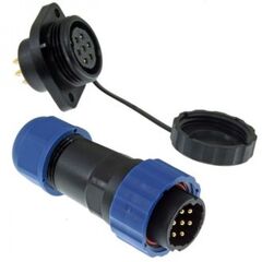 SZC21 7P-M-FE, разъём герметичный szc21 7p-m-fe, 7 контактов