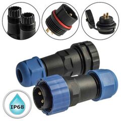SZC21 2P-F-M, разъём герметичный szc21 2p-f-m, 2 контакта