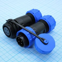 SZC16 4P-F-M, разъём герметичный szc16 4p-f-m, 4 контакта