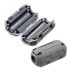 ZCAT1730-0730A (GREY), emi фильтр, полукруглый феррит, внутр.7мм, корпус на защелке, 16,5*30*15мм, импеданс 50 ом при 100 мгц