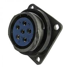 FQ24-6PIN ZK, блочная розетка, 6 контактов