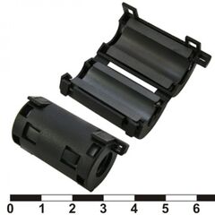 ZCAT2032-0930-BK (BLACK), emi фильтр, круглый феррит, внутр.9мм, корпус на защелке, 19,5*32мм, импеданс 50 ом при 100 мгц