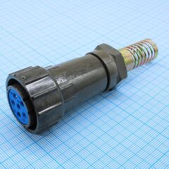 FQ24-6PIN TK-12, блочная розетка, 6 контактов