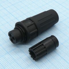 PY07-3T, кабельная розетка, 3 контакта