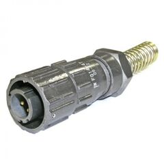 FQ14-4PIN TJ-8, кабельная вилка, 4 контакта, пружиный хвостовик под кабель 8мм