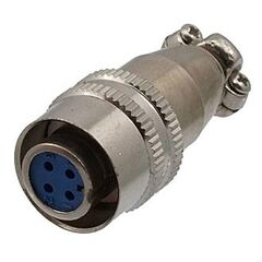 XS9-4(ZN) CABLE JACK, разъем быстрого соединения, 4-х контактый