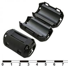 ZCAT2436-1330A-BK (BLACK), emi фильтр, полукруглый феррит, внутр.13мм, корпус на защелке, 23,5*36*22мм, импеданс 50 ом при 100 мгц