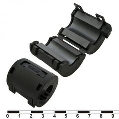 ZCAT3035-1330-BK (BLACK), emi фильтр, круглый феррит, внутр.13мм, корпус на защелке, 30*34мм, импеданс 80 ом при 100 мгц