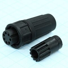 PY07-7T, кабельная розетка, 7 контактов