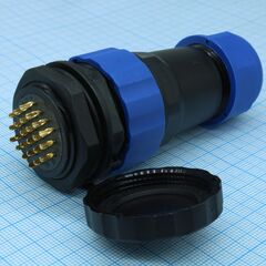 SZC28 24P-M-FB, разъём герметичный szc28 24p-m-fb, 24 контакта