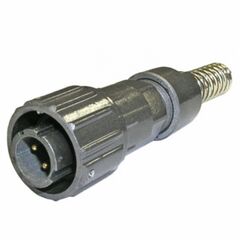 FQ14-3PIN TJ-8, кабельная вилка, 3 контакта, пружиный хвостовик под кабель 8мм