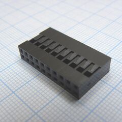 I-DS1071-SCB02X10, гнезда на кабель, двухрядные, требуются контакты t-ds1071-sc600