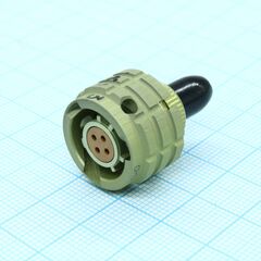 ОНЦ-БС1-4/10-Р12-1В, соединитель цилиндрический низкочастотный