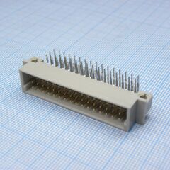 DS1120-48M0R13, разъем (вилка) din 41612 тип r 48pin (3х16), шаг 2.54мм трехрядный угловой (ряд аbc)