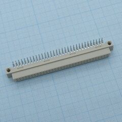 DS1118-64F0R23, разъем (розетка) din 41612 тип b 64pin (2х32), шаг 2.54мм двухрядный угловой (ряд аb)
