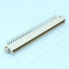 DS1118-64M0R23, разъем (вилка) din 41612 тип b 64pin (2х32), шаг 2.54мм двухрядный угловой (ряд аb)