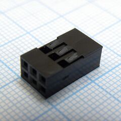 I-DS1071-SCB02X3, гнезда на кабель, двухрядные, требуются контакты t-ds1071-sc600