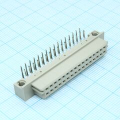 DS1118-32F0R23, разъем (розетка) din 41612 тип b 32pin (2х16), шаг 2.54мм двухрядный угловой (ряд аb)