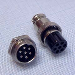 Разъем PH-M20-7FC+MP комплект, вилка приборная+розетка кабельная
