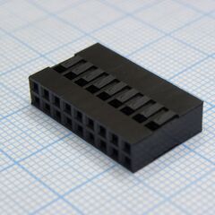 I-DS1071-SCB02X9, гнезда на кабель, двухрядные, требуются контакты t-ds1071-sc600
