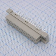 DS1120-48F0V13, разъем (розетка) din 41612 тип r 48pin (3х16), шаг 2.54мм трехрядный прямой (ряд аbc)