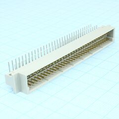 9-1393644-4, разъем din 41612, 64 контакт(-ов), штекер, 2.54 мм, 3 ряда, a + c