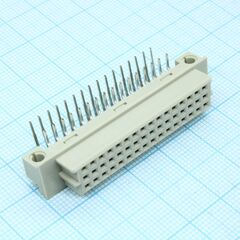 DS1119-48F0R23, разъем (розетка) din 41612 тип c 48pin (3х16), шаг 2.54мм трехрядный угловой (ряд ас)