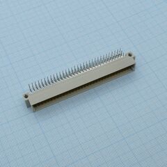 DS1120-96M0R13, разъем (вилка) din 41612 тип r 96pin (3х32), шаг 2.54мм трехрядный угловой (ряд аbc)