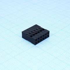 I-DS1071-SCB02X6, bld корпус двухрядного разъема 12 pin (2х6) на кабель, шаг 2.54мм, требуются контакты t-ds1071-sc600