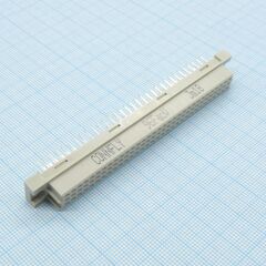 DS1120-96F0V23, разъем (розетка) din 41612 тип r 96pin (3х32), шаг 2.54мм трехрядный прямой (ряд аc)