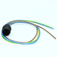 QPD W 2PE1,5 M20 0,5 BK, проходная деталь, тип подключения quickon, полюсов: 2+pe, 0,5 мм? ... 1,5 мм?, 690 в, 17,5 a, черный, без гайки quickon, монтажная резьба: m20, отдельные жилы (приварен), 1,5 мм?, жилы ровно обрезаны, длина кабеля: 0,5 м