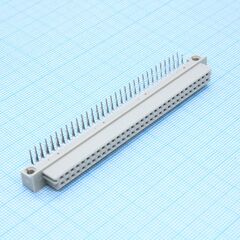 DS1118-64F0R23, розетка угловая 32х2, ряд ab, 64 контакта