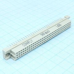 DS1120-96F0V13, разъем (розетка) din 41612 тип r 96pin (3х32), шаг 2.54мм трехрядный прямой (ряд аbc)