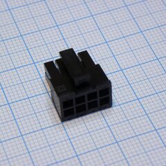 430250800, корпус разъема, двухрядный, серия micro-fit 3.0, гнездо, 8 вывод(-ов), 3 мм