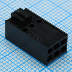 901420006, корпус разъема rcp 6 контактов шаг 2.54мм монтаж на кабель серия c-grid iii™ пакет