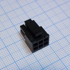 430250600, корпус разъема, двухрядный, серия micro-fit 3.0, гнездо, 6 вывод(-ов), 3 мм