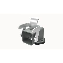 D3A-BK-SE-1L, основание разъема, size d3a, открытое, с защелкой, угол 90 град., металл