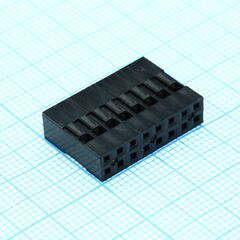 BLD-2x08, bld корпус двухрядного разъема 16 pin (2х8) на кабель, шаг 2.54мм, требуются контакты t-ds1071-sc600