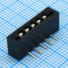 DS1020-05RT1D, fpc разъем для шлейфа на плату угловой 5pin, шаг 2.54мм